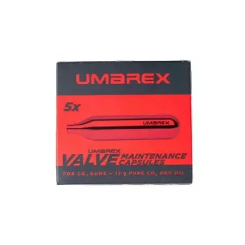 UMR CO2 capsule 5 pz. 12 g pulizia e lubrificazione