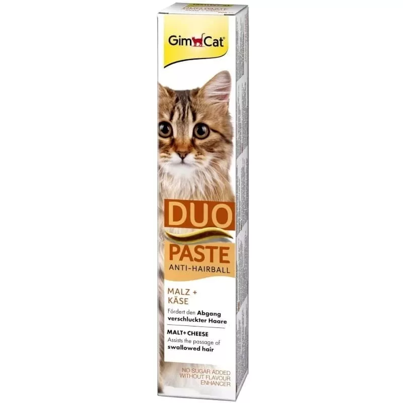 GimCat Duo Paste Anti-Hairball Malt with Cheese 50g
