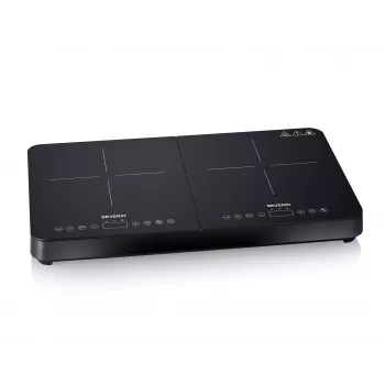 SEVERIN DK 1027 piano cottura a induzione doppio, nero opaco