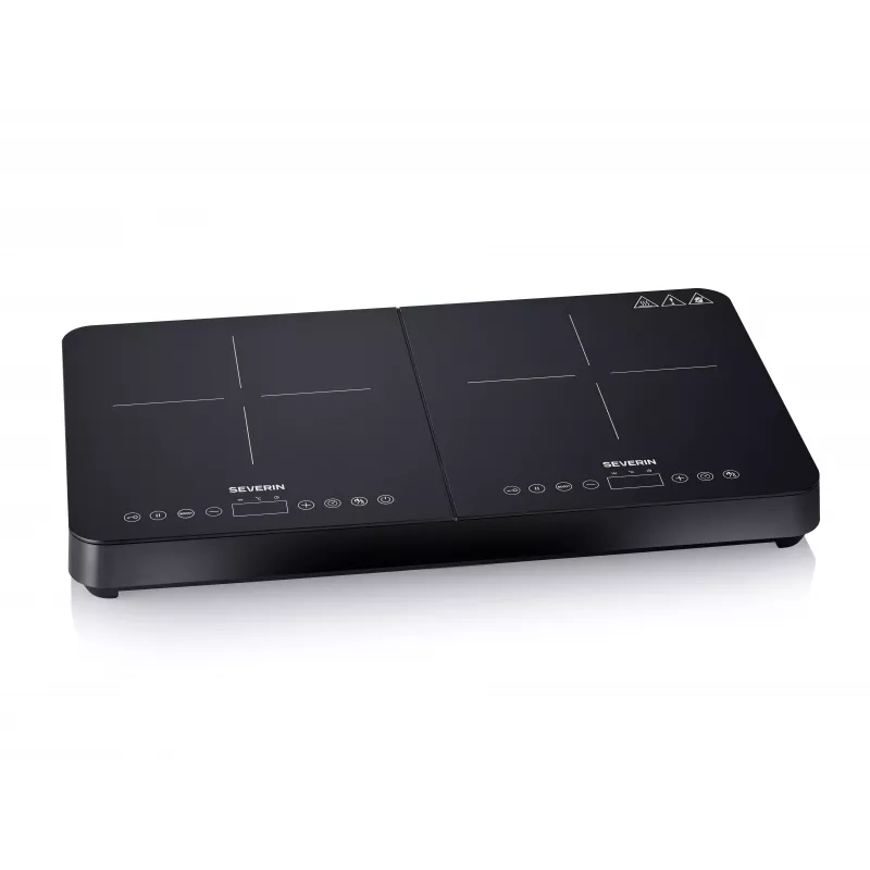 SEVERIN DK 1027 piano cottura a induzione doppio, nero opaco