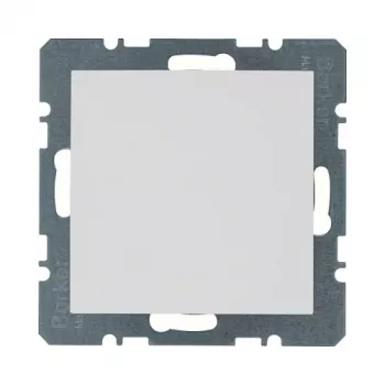 Berker 10091909 placca cieca bianco polare S.1/B.1/B.7 con placca centrale