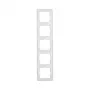 Berker 1015 89 89 cornice 5 posti S.1 bianco polare lucido