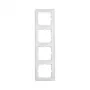 Berker S.1 cornice a 4 posti bianco polare lucido