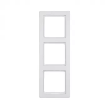 Berker Q.1 cornice 3 posti bianco polare velvet