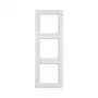 Berker Q.1 cornice 3 posti bianco polare velvet