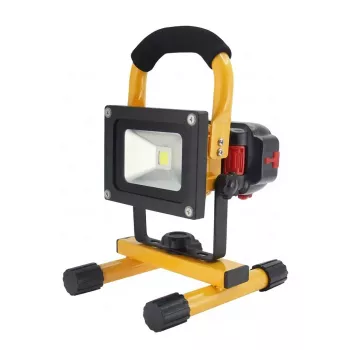 Synergy 21 Faretto da cantiere LED a batteria 10W giallo/bianco freddo slider