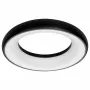 Synergy 21 plafoniera LED rotonda Donut bianco neutro nero 25W