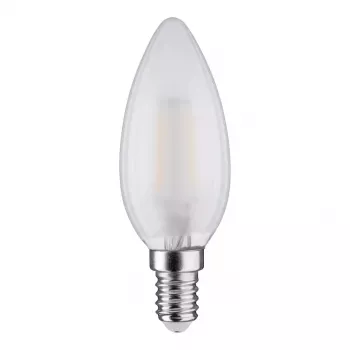 SYNERGY21 LED retrofit E14 candela 4,5W bianco caldo dimmerabile lattato