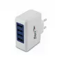 FLEPO USB alimentatore 4 porte 100-240V 4A 20W nero spina EU