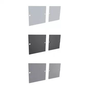 Synergy 21 LED profilo a U ALU3535 tappo terminale (coppia) argento