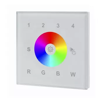 SYNERGY21 LED serie EOS 03 DMX512 RGB-W interruttore a parete bianco +WiFi