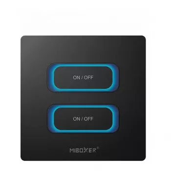 MIBOXER ESR2B interruttore smart a 2 canali 2,4GHz sensore di movimento + dimmer telecomando per MiLight/MiBoxer