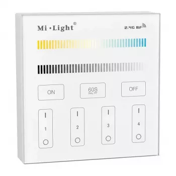 MIBOXER Synergy 21 LED Smart Panel Dual White (CCT) telecomando a 4 zone (T2)