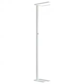 Synergy 21 Lampada da terra LED Office Line Dike bianco, dimmerabile