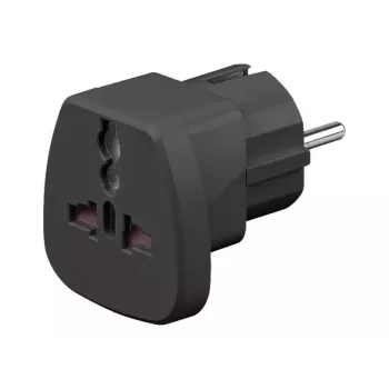 Goobay 94028 adattatore da viaggio universale, nero