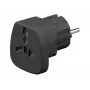 Goobay 94028 adattatore da viaggio universale, nero