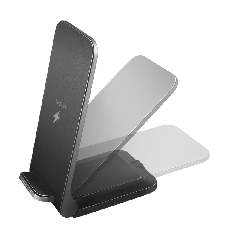 LogiLink supporto per smartphone e caricabatterie wireless nero