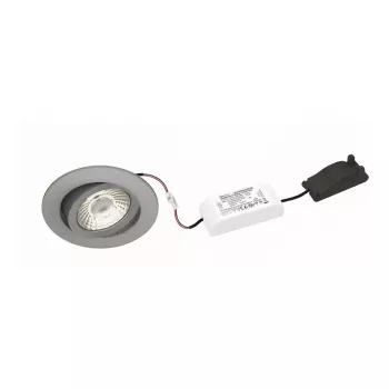 Brumberg Nivalis lampada LED da incasso 8W 3000K 650lm foro 68mm nichel