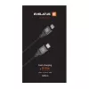 Evelatus cavo USB-C a USB-C 1,2m 60W PD nylon intrecciato bianco