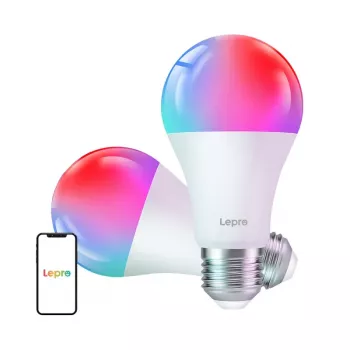LEPRO B2-2 lampada LED E27 Wi-Fi, 1100 lm, confezione da 2
