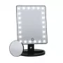 RIO MMSP-EU/2,4 specchio da trucco con 24 LED touch dimmerabile, nero