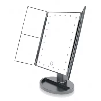 RIO MMFD-EU/1,6 specchio da trucco con 24 LED touch dimmerabile, nero