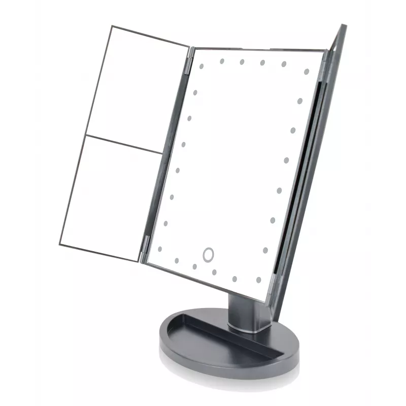 RIO MMFD-EU/1,6 specchio da trucco con 24 LED touch dimmerabile, nero