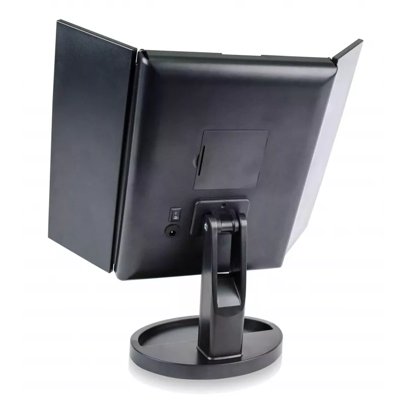 RIO MMFD-EU/1,6 specchio da trucco con 24 LED touch dimmerabile, nero