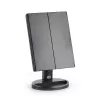 RIO MMFD-EU/1,6 specchio da trucco con 24 LED touch dimmerabile, nero