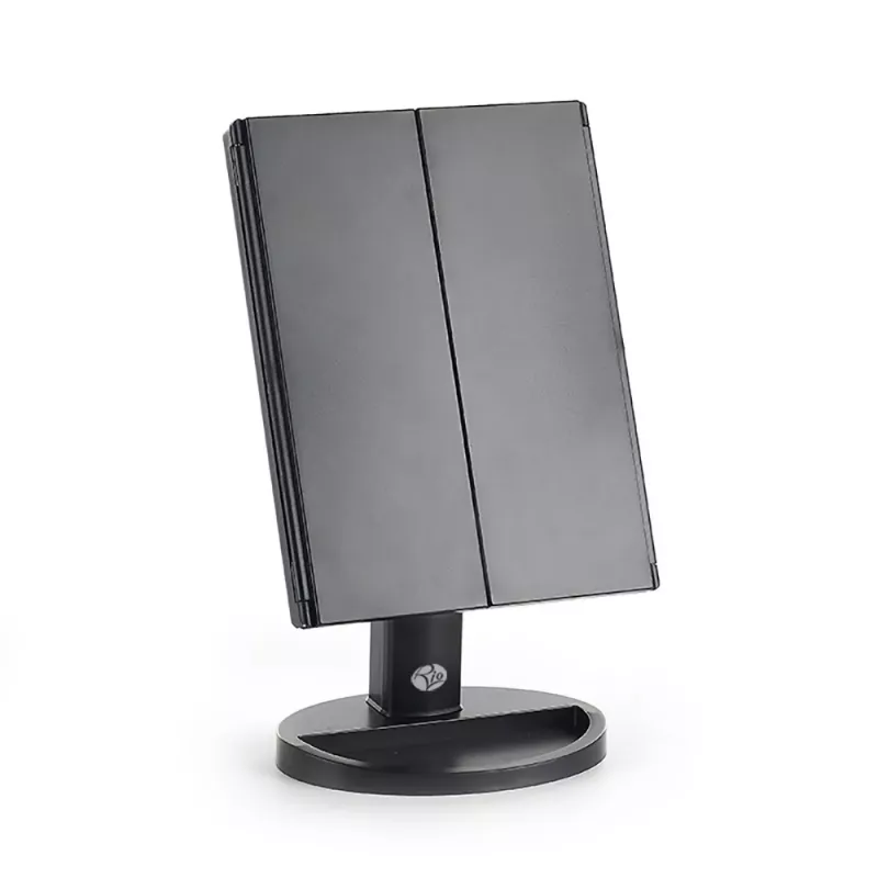 RIO MMFD-EU/1,6 specchio da trucco con 24 LED touch dimmerabile, nero