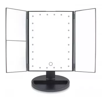 RIO MMFD-EU/1,6 specchio da trucco con 24 LED touch dimmerabile, nero
