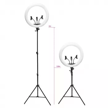 RIO RL18-EU/1.2 ring light LED dimmerabile da 45cm
