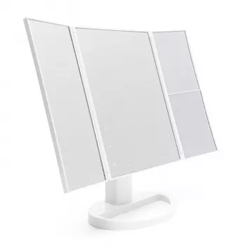 Rio MMFD-WH-EU/1,3 Specchio da trucco 24 LED touch dimmerabile, bianco
