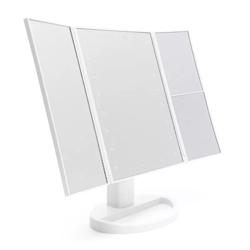 Rio MMFD-WH-EU/1,3 Specchio da trucco 24 LED touch dimmerabile, bianco