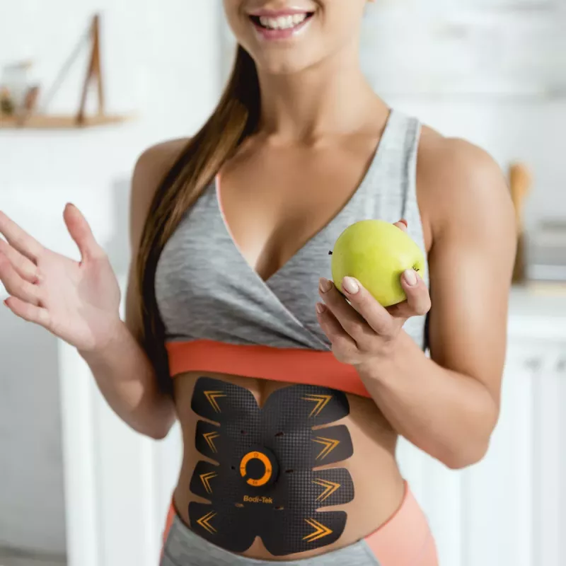 Bodi-Tek BT-ABTR5-EU/1.1 Ab Trainer nero/arancione