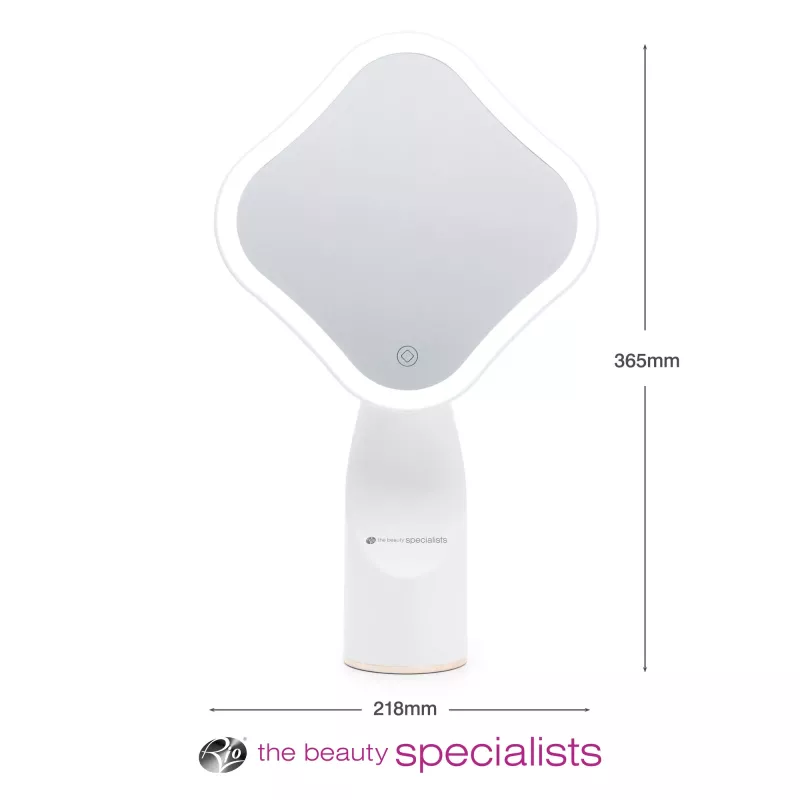 RIO MMIF-EU/1.1 Specchio da trucco con ingrandimento 5x e illuminazione LED, cromo lucido