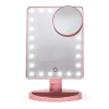 Rio MMSP-RG-EU/1,2 Specchio da trucco 24 LED touch dimmerabile, oro rosa