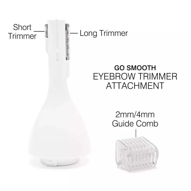 Rio SHTR-EU/1.3 Go Smooth Rasoio e trimmer bikini 4-in-1 per donna, bianco