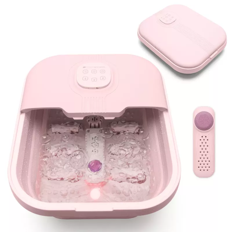 RIO FTBH13-EU-PK/1,3 Deluxe Spa per piedi pieghevole rosa