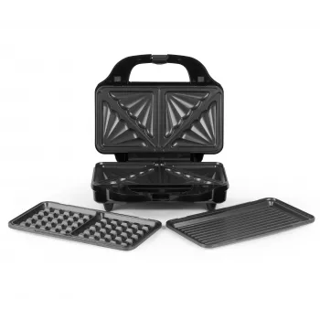Salter EK2143TFVDE XL 3 in 1 Snack Maker - nero/argento