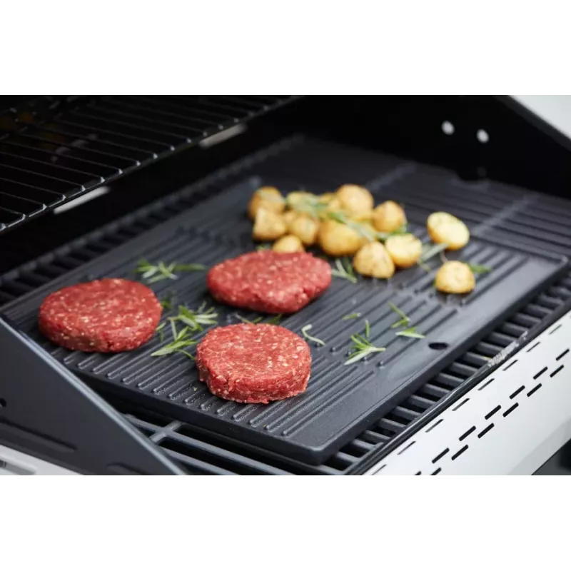 Barbecook Dynamic Core piastra di cottura in ghisa smaltata, 43 x 35 x 2 cm