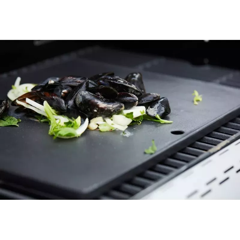 Barbecook Dynamic Core piastra di cottura in ghisa smaltata, 43 x 35 x 2 cm