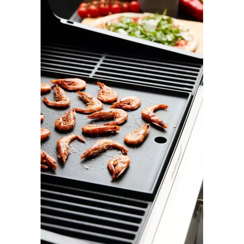 Barbecook Dynamic Core piastra di cottura in ghisa smaltata, 43 x 35 x 2 cm