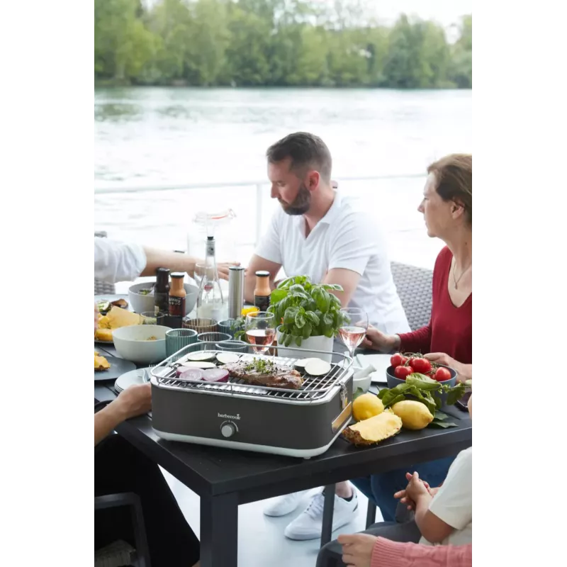 Barbecook E-Carlo grill elettrico da tavolo 2500 W Midnight Grey