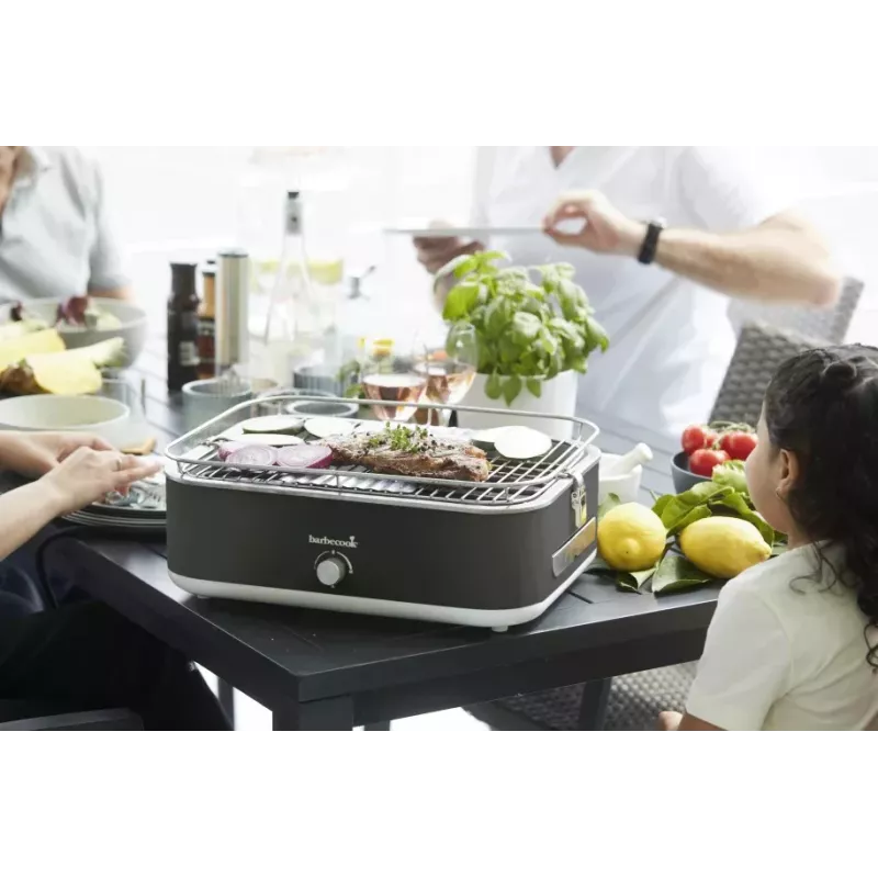 Barbecook E-Carlo grill elettrico da tavolo 2500 W Midnight Grey