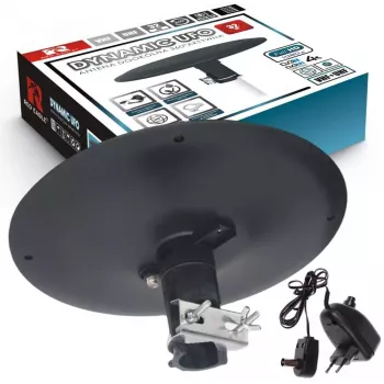 OPTICUM RED Opticum DVB-T Dynamic UFO-360 Antenna esterna omnidirezionale attiva nera