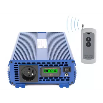 AZO Digital 24 VDC / 230 VAC ECO MODE SINUS IPS-2000S PRO 2000W convertitore di tensione a onda sinusoidale pura