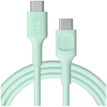 Cavo Green Cell PowerFlex Fast Charging USB-C a USB-C 100W 2m verde menta