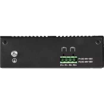BCS BCS-B-ISP04G-2SFP switch Ethernet industriale unmanaged, 4 porte Gigabit RJ45 + 2 SFP, guida DIN, IP40