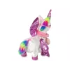 LEAN TOYS mascotte cavallo unicorno interattivo bianco rosa ali